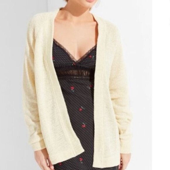 Urban Outfitters Light Yellow Open Cardigan Small - Picture 1 of 6